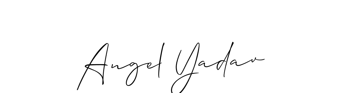 Also You can easily find your signature by using the search form. We will create Angel Yadav name handwritten signature images for you free of cost using Allison_Script sign style. Angel Yadav signature style 2 images and pictures png