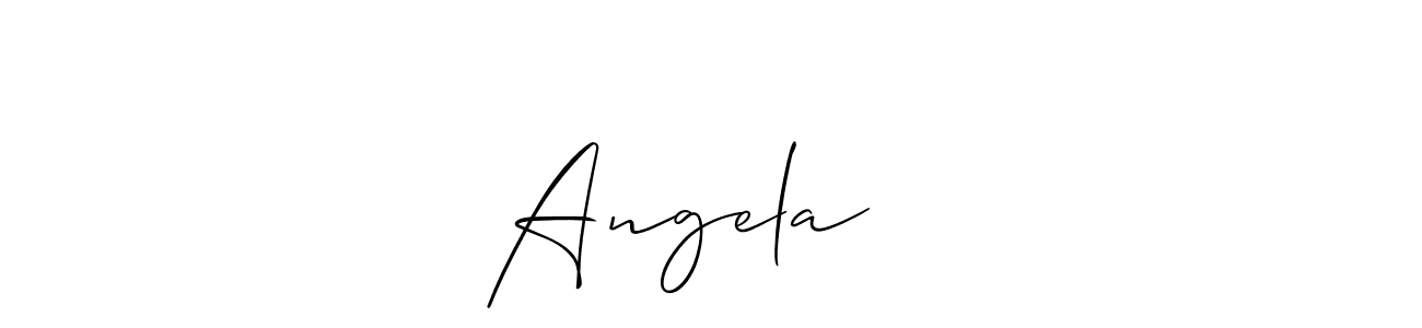 Best and Professional Signature Style for Angela ❤️. Allison_Script Best Signature Style Collection. Angela ❤️ signature style 2 images and pictures png