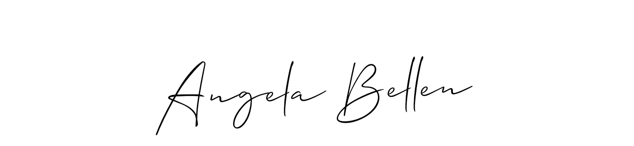 Design your own signature with our free online signature maker. With this signature software, you can create a handwritten (Allison_Script) signature for name Angela Bellen. Angela Bellen signature style 2 images and pictures png
