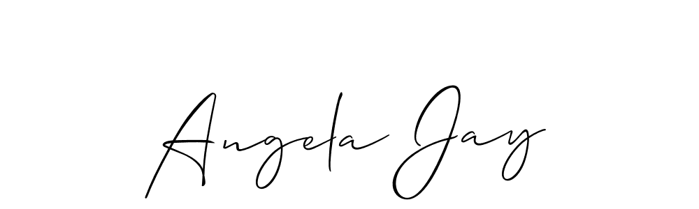 Make a beautiful signature design for name Angela Jay. Use this online signature maker to create a handwritten signature for free. Angela Jay signature style 2 images and pictures png