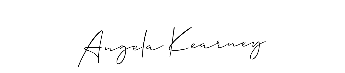 This is the best signature style for the Angela Kearney name. Also you like these signature font (Allison_Script). Mix name signature. Angela Kearney signature style 2 images and pictures png