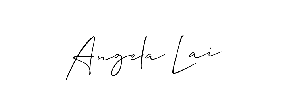 Make a short Angela Lai signature style. Manage your documents anywhere anytime using Allison_Script. Create and add eSignatures, submit forms, share and send files easily. Angela Lai signature style 2 images and pictures png