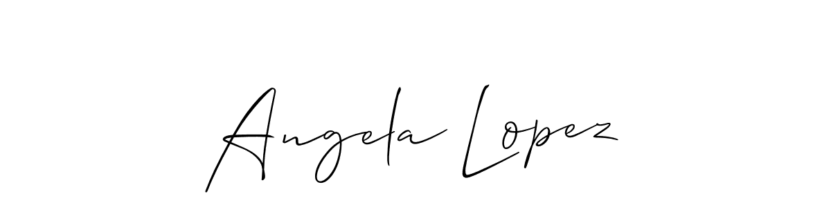 You should practise on your own different ways (Allison_Script) to write your name (Angela Lopez) in signature. don't let someone else do it for you. Angela Lopez signature style 2 images and pictures png