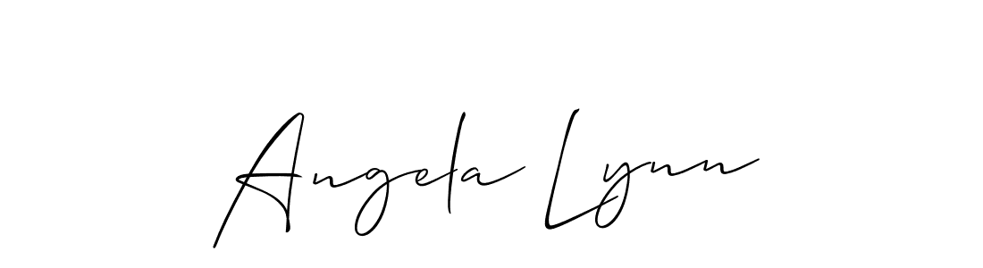Make a beautiful signature design for name Angela Lynn. With this signature (Allison_Script) style, you can create a handwritten signature for free. Angela Lynn signature style 2 images and pictures png