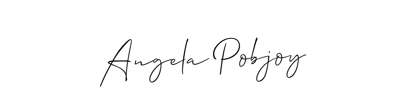 Also we have Angela Pobjoy name is the best signature style. Create professional handwritten signature collection using Allison_Script autograph style. Angela Pobjoy signature style 2 images and pictures png