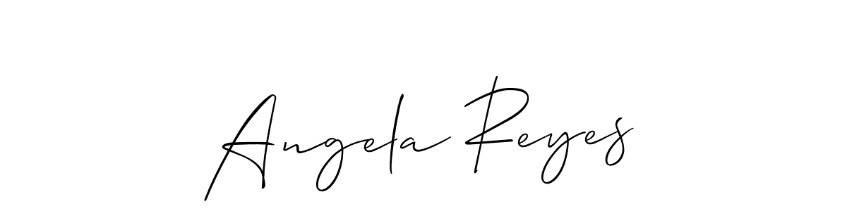 How to make Angela Reyes signature? Allison_Script is a professional autograph style. Create handwritten signature for Angela Reyes name. Angela Reyes signature style 2 images and pictures png