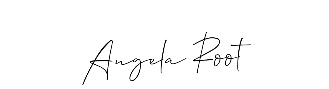 Create a beautiful signature design for name Angela Root. With this signature (Allison_Script) fonts, you can make a handwritten signature for free. Angela Root signature style 2 images and pictures png