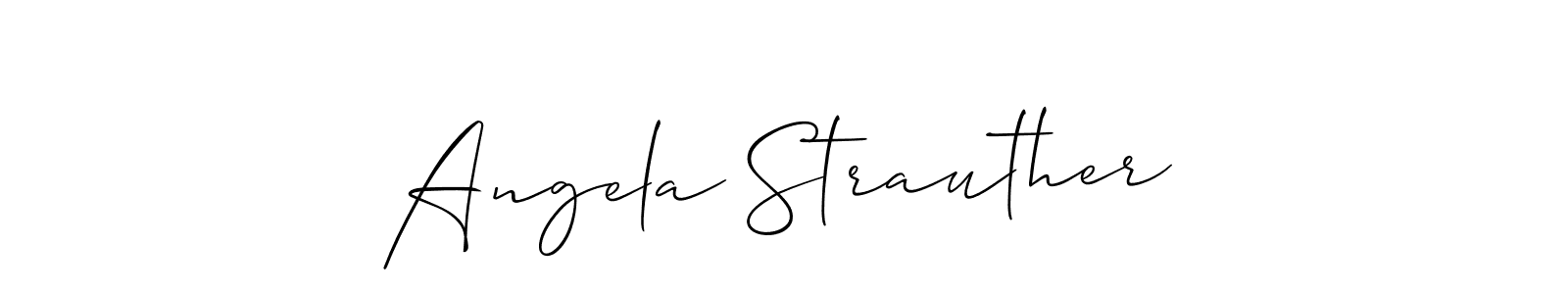 Design your own signature with our free online signature maker. With this signature software, you can create a handwritten (Allison_Script) signature for name Angela Strauther. Angela Strauther signature style 2 images and pictures png