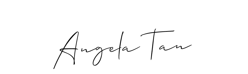 This is the best signature style for the Angela Tan name. Also you like these signature font (Allison_Script). Mix name signature. Angela Tan signature style 2 images and pictures png