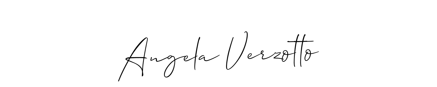 if you are searching for the best signature style for your name Angela Verzotto. so please give up your signature search. here we have designed multiple signature styles  using Allison_Script. Angela Verzotto signature style 2 images and pictures png