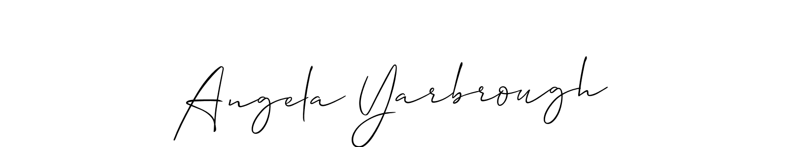 Make a short Angela Yarbrough signature style. Manage your documents anywhere anytime using Allison_Script. Create and add eSignatures, submit forms, share and send files easily. Angela Yarbrough signature style 2 images and pictures png