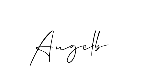 Make a short Angelb signature style. Manage your documents anywhere anytime using Allison_Script. Create and add eSignatures, submit forms, share and send files easily. Angelb signature style 2 images and pictures png