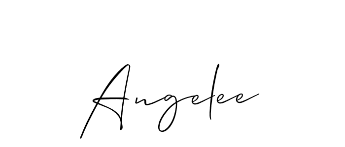 Allison_Script is a professional signature style that is perfect for those who want to add a touch of class to their signature. It is also a great choice for those who want to make their signature more unique. Get Angelee name to fancy signature for free. Angelee signature style 2 images and pictures png