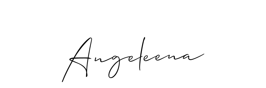 Angeleena stylish signature style. Best Handwritten Sign (Allison_Script) for my name. Handwritten Signature Collection Ideas for my name Angeleena. Angeleena signature style 2 images and pictures png