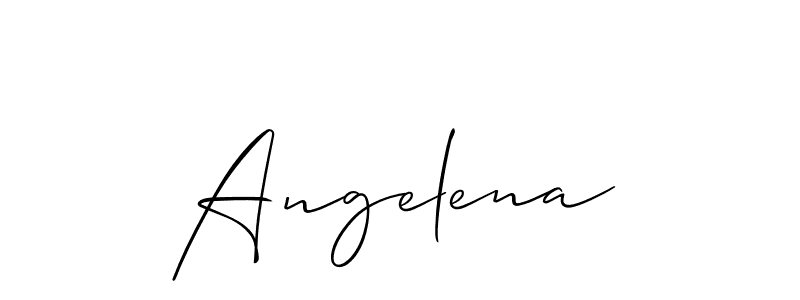 Best and Professional Signature Style for Angelena. Allison_Script Best Signature Style Collection. Angelena signature style 2 images and pictures png