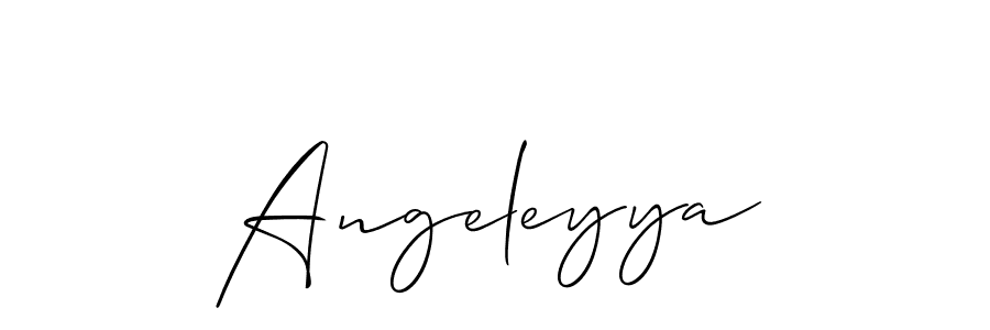 Make a short Angeleyya signature style. Manage your documents anywhere anytime using Allison_Script. Create and add eSignatures, submit forms, share and send files easily. Angeleyya signature style 2 images and pictures png