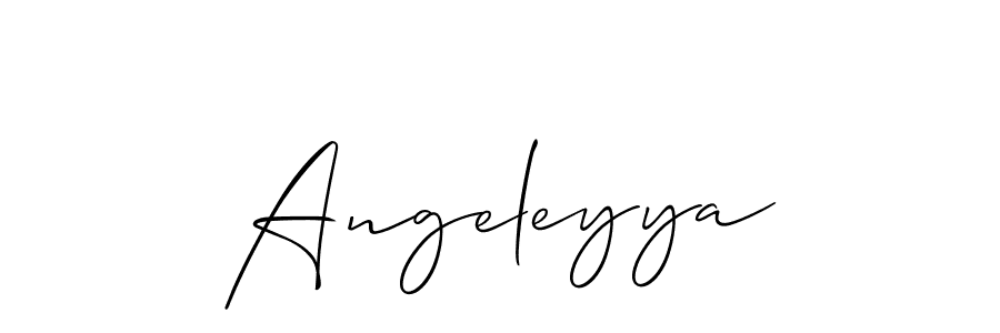 This is the best signature style for the Angeleyya name. Also you like these signature font (Allison_Script). Mix name signature. Angeleyya signature style 2 images and pictures png