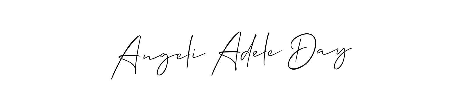 How to Draw Angeli Adele Day signature style? Allison_Script is a latest design signature styles for name Angeli Adele Day. Angeli Adele Day signature style 2 images and pictures png