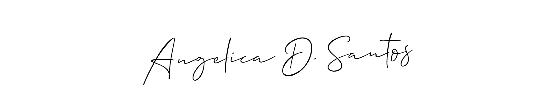 The best way (Allison_Script) to make a short signature is to pick only two or three words in your name. The name Angelica D. Santos include a total of six letters. For converting this name. Angelica D. Santos signature style 2 images and pictures png