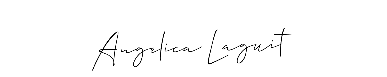 Design your own signature with our free online signature maker. With this signature software, you can create a handwritten (Allison_Script) signature for name Angelica Laguit. Angelica Laguit signature style 2 images and pictures png