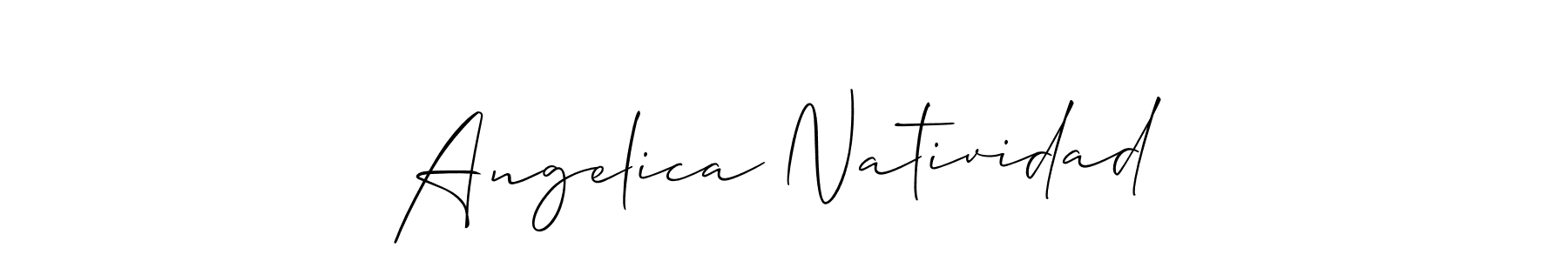 It looks lik you need a new signature style for name Angelica Natividad. Design unique handwritten (Allison_Script) signature with our free signature maker in just a few clicks. Angelica Natividad signature style 2 images and pictures png