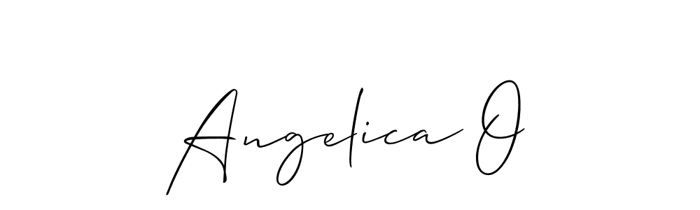 Also we have Angelica O name is the best signature style. Create professional handwritten signature collection using Allison_Script autograph style. Angelica O signature style 2 images and pictures png