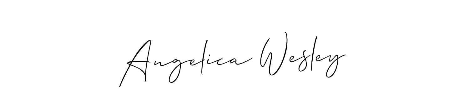 Make a beautiful signature design for name Angelica Wesley. Use this online signature maker to create a handwritten signature for free. Angelica Wesley signature style 2 images and pictures png