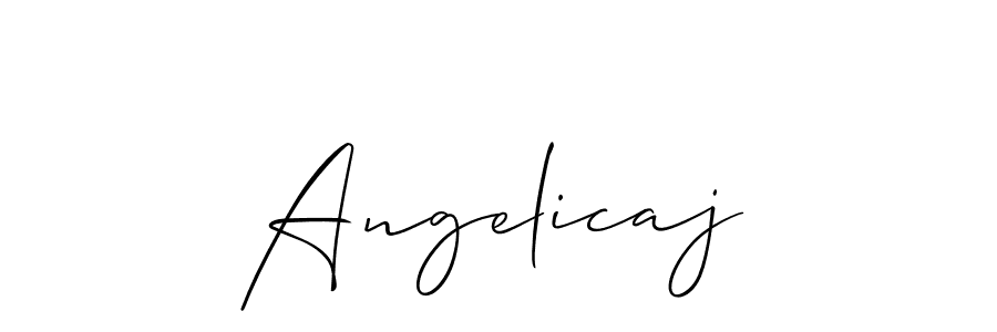 Best and Professional Signature Style for Angelicaj. Allison_Script Best Signature Style Collection. Angelicaj signature style 2 images and pictures png