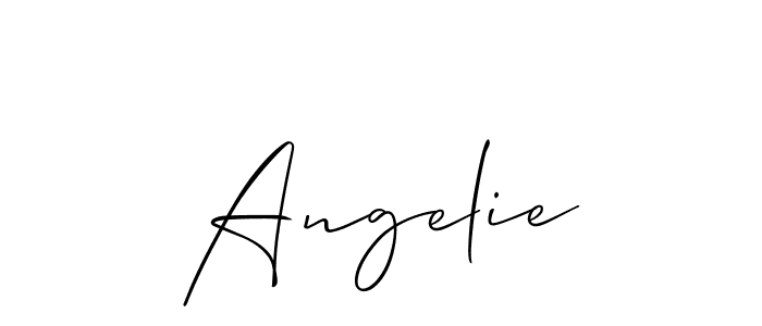 It looks lik you need a new signature style for name Angelie. Design unique handwritten (Allison_Script) signature with our free signature maker in just a few clicks. Angelie signature style 2 images and pictures png