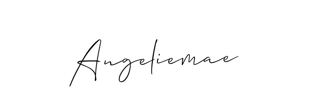 You should practise on your own different ways (Allison_Script) to write your name (Angeliemae) in signature. don't let someone else do it for you. Angeliemae signature style 2 images and pictures png