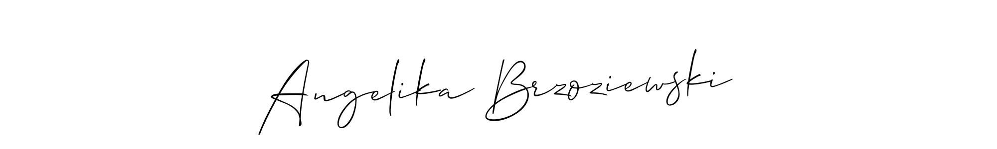 Also we have Angelika Brzoziewski name is the best signature style. Create professional handwritten signature collection using Allison_Script autograph style. Angelika Brzoziewski signature style 2 images and pictures png