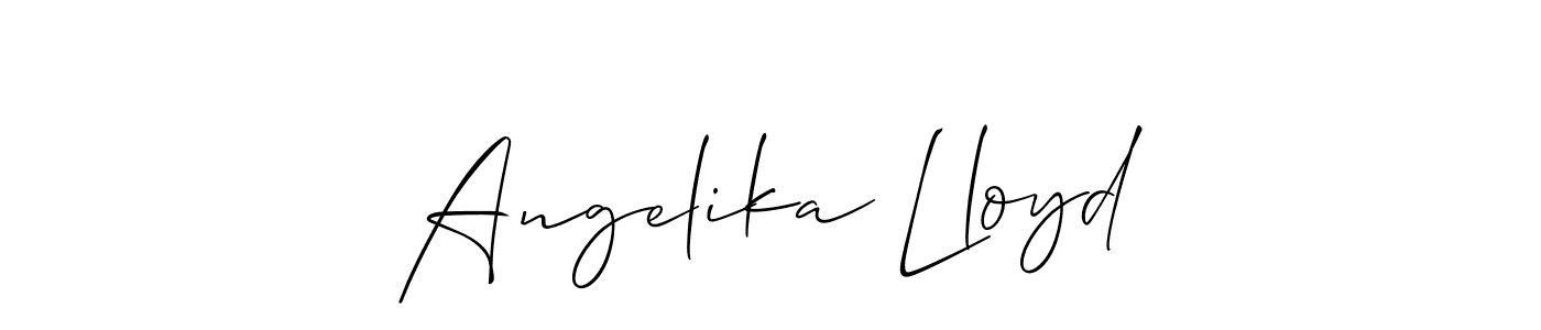 How to Draw Angelika Lloyd signature style? Allison_Script is a latest design signature styles for name Angelika Lloyd. Angelika Lloyd signature style 2 images and pictures png