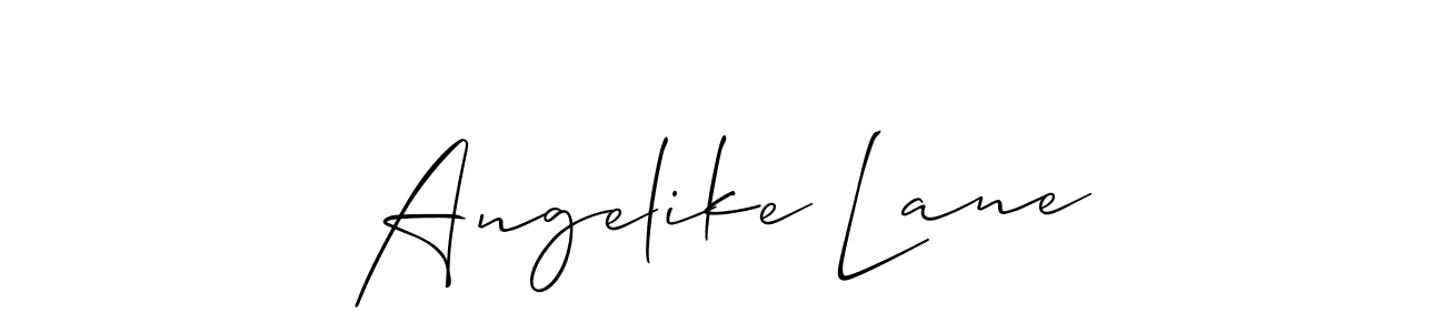 if you are searching for the best signature style for your name Angelike Lane. so please give up your signature search. here we have designed multiple signature styles  using Allison_Script. Angelike Lane signature style 2 images and pictures png