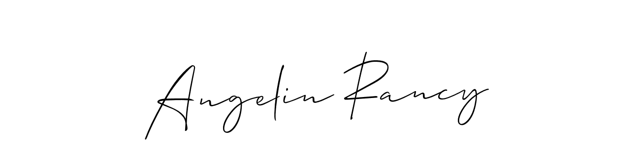 You can use this online signature creator to create a handwritten signature for the name Angelin Rancy. This is the best online autograph maker. Angelin Rancy signature style 2 images and pictures png