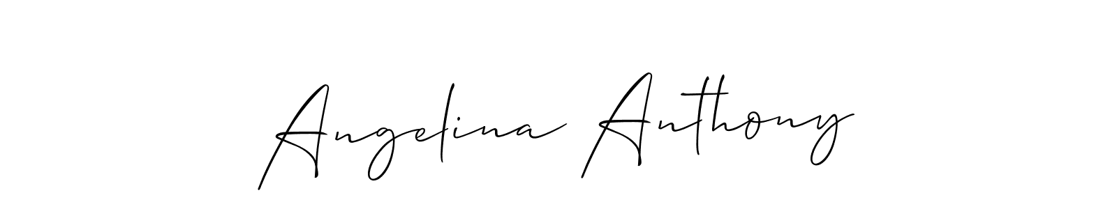 You can use this online signature creator to create a handwritten signature for the name Angelina Anthony. This is the best online autograph maker. Angelina Anthony signature style 2 images and pictures png
