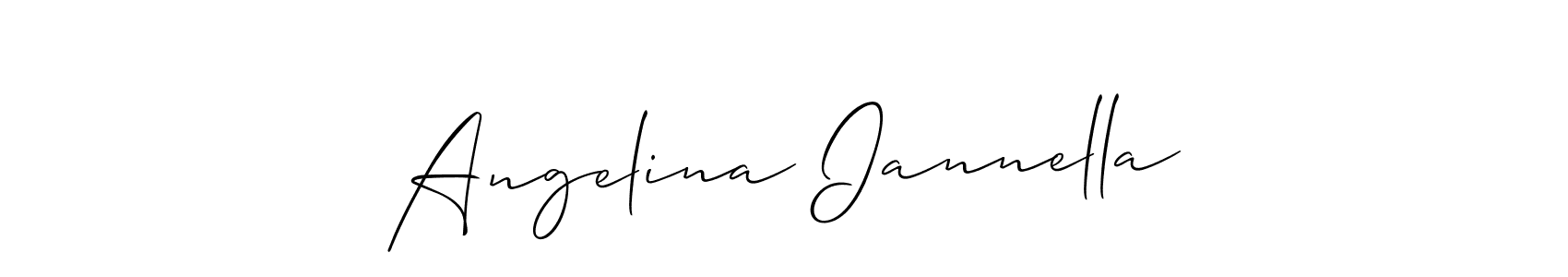Allison_Script is a professional signature style that is perfect for those who want to add a touch of class to their signature. It is also a great choice for those who want to make their signature more unique. Get Angelina Iannella name to fancy signature for free. Angelina Iannella signature style 2 images and pictures png