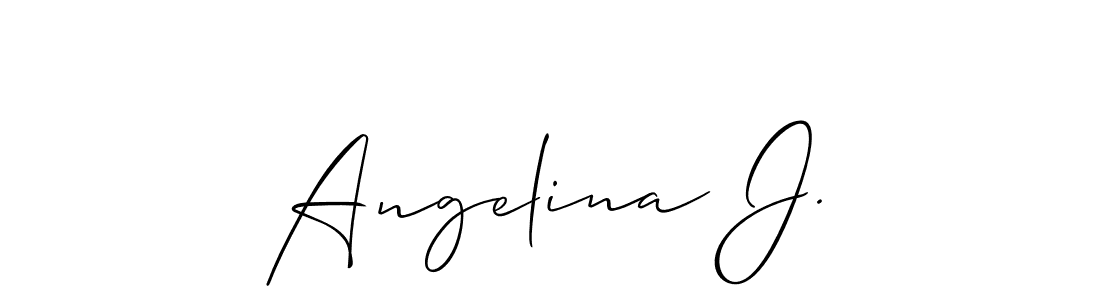 Make a short Angelina J. signature style. Manage your documents anywhere anytime using Allison_Script. Create and add eSignatures, submit forms, share and send files easily. Angelina J. signature style 2 images and pictures png