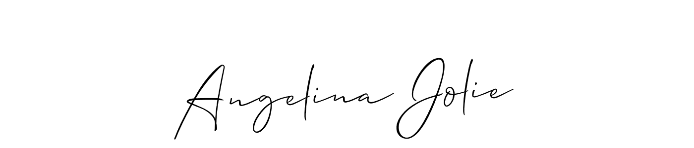 You should practise on your own different ways (Allison_Script) to write your name (Angelina Jolie) in signature. don't let someone else do it for you. Angelina Jolie signature style 2 images and pictures png