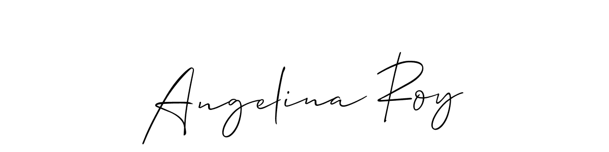 if you are searching for the best signature style for your name Angelina Roy. so please give up your signature search. here we have designed multiple signature styles  using Allison_Script. Angelina Roy signature style 2 images and pictures png