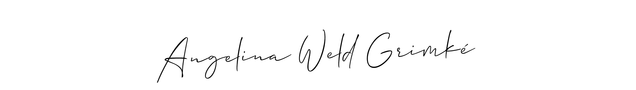 Angelina Weld Grimké stylish signature style. Best Handwritten Sign (Allison_Script) for my name. Handwritten Signature Collection Ideas for my name Angelina Weld Grimké. Angelina Weld Grimké signature style 2 images and pictures png