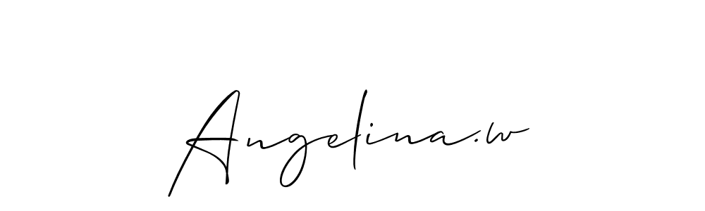 Similarly Allison_Script is the best handwritten signature design. Signature creator online .You can use it as an online autograph creator for name Angelina.w. Angelina.w signature style 2 images and pictures png