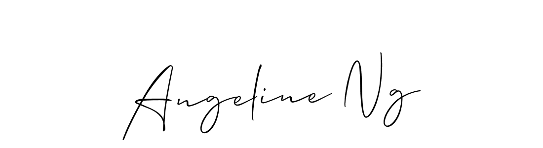 Make a beautiful signature design for name Angeline Ng. With this signature (Allison_Script) style, you can create a handwritten signature for free. Angeline Ng signature style 2 images and pictures png