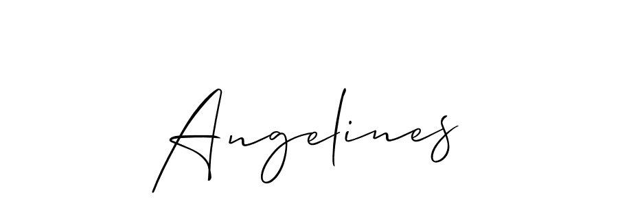 How to Draw Angelines signature style? Allison_Script is a latest design signature styles for name Angelines. Angelines signature style 2 images and pictures png