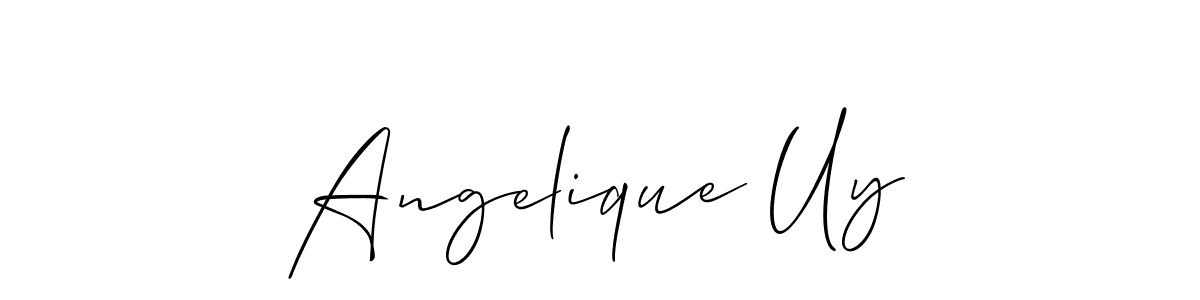 Make a short Angelique Uy signature style. Manage your documents anywhere anytime using Allison_Script. Create and add eSignatures, submit forms, share and send files easily. Angelique Uy signature style 2 images and pictures png