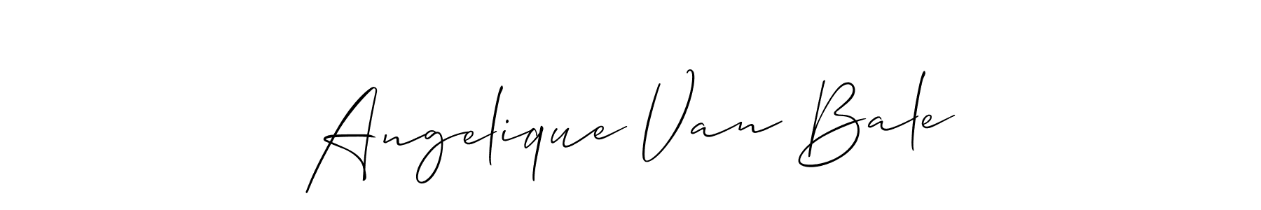 How to Draw Angelique Van Bale signature style? Allison_Script is a latest design signature styles for name Angelique Van Bale. Angelique Van Bale signature style 2 images and pictures png