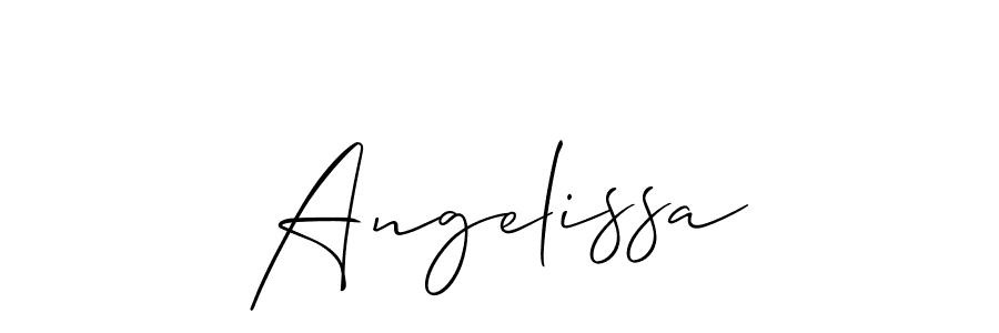 How to Draw Angelissa signature style? Allison_Script is a latest design signature styles for name Angelissa. Angelissa signature style 2 images and pictures png