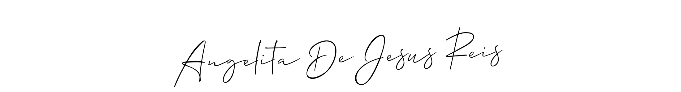 Check out images of Autograph of Angelita De Jesus Reis name. Actor Angelita De Jesus Reis Signature Style. Allison_Script is a professional sign style online. Angelita De Jesus Reis signature style 2 images and pictures png
