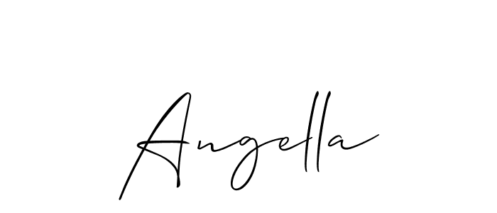 Allison_Script is a professional signature style that is perfect for those who want to add a touch of class to their signature. It is also a great choice for those who want to make their signature more unique. Get Angella name to fancy signature for free. Angella signature style 2 images and pictures png