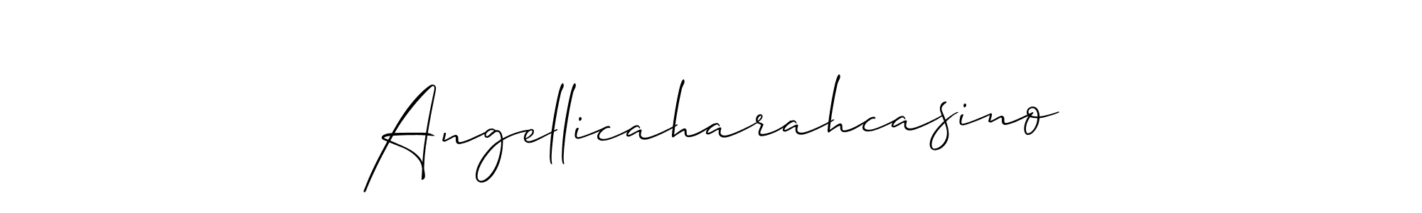 Make a beautiful signature design for name Angellicaharahcasino. Use this online signature maker to create a handwritten signature for free. Angellicaharahcasino signature style 2 images and pictures png