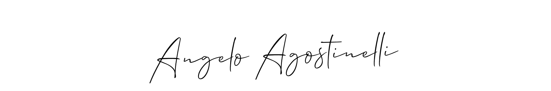 How to Draw Angelo Agostinelli signature style? Allison_Script is a latest design signature styles for name Angelo Agostinelli. Angelo Agostinelli signature style 2 images and pictures png